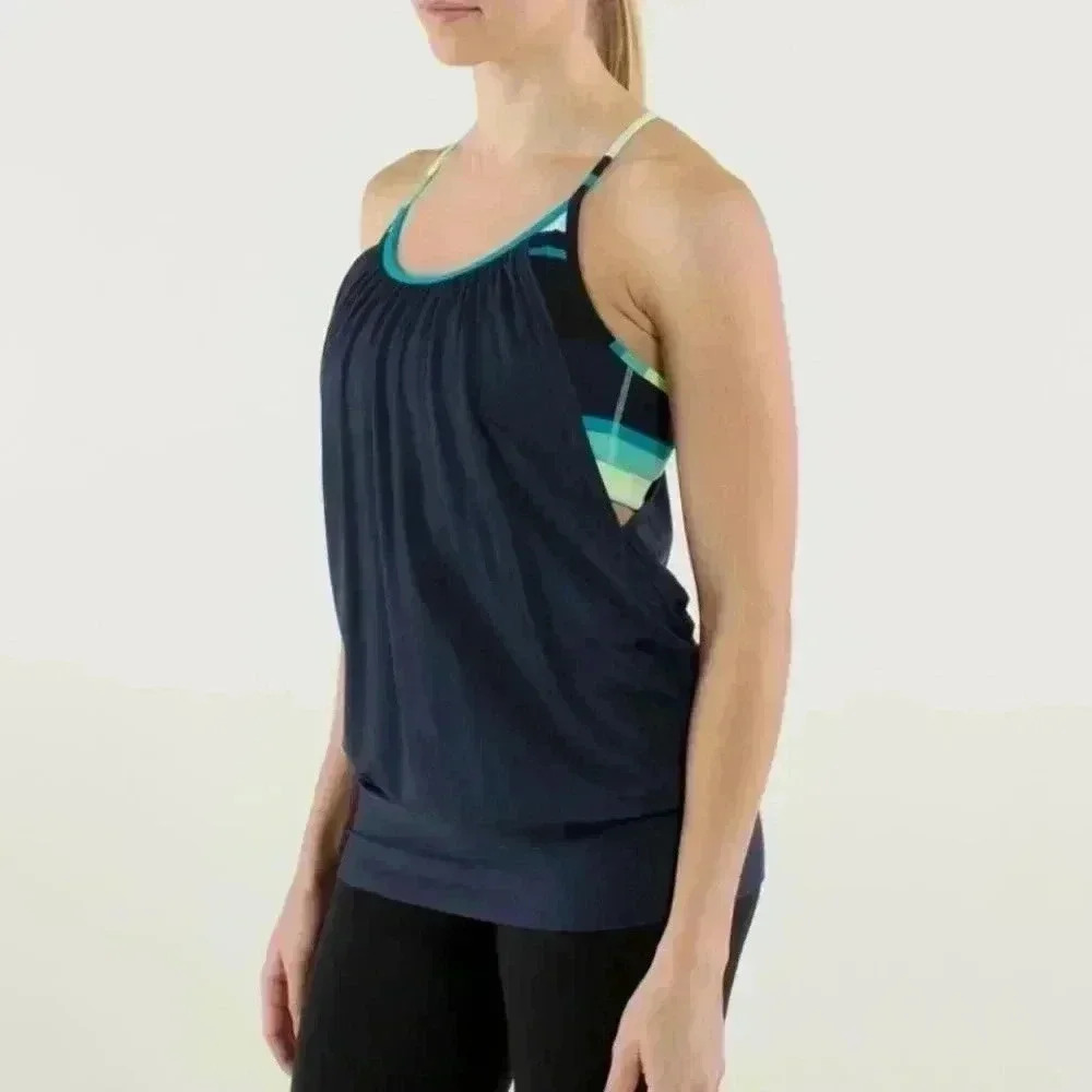 Lululemon No Limits Tank Top with Built in Bra Size 6